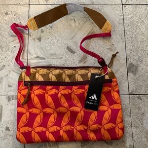 Adidas x FARM Rio Vibrant Pink and Orange Crossbody Bag